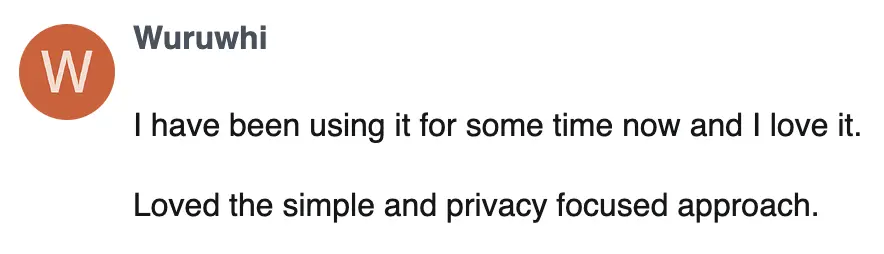 Testimonial Screenshot